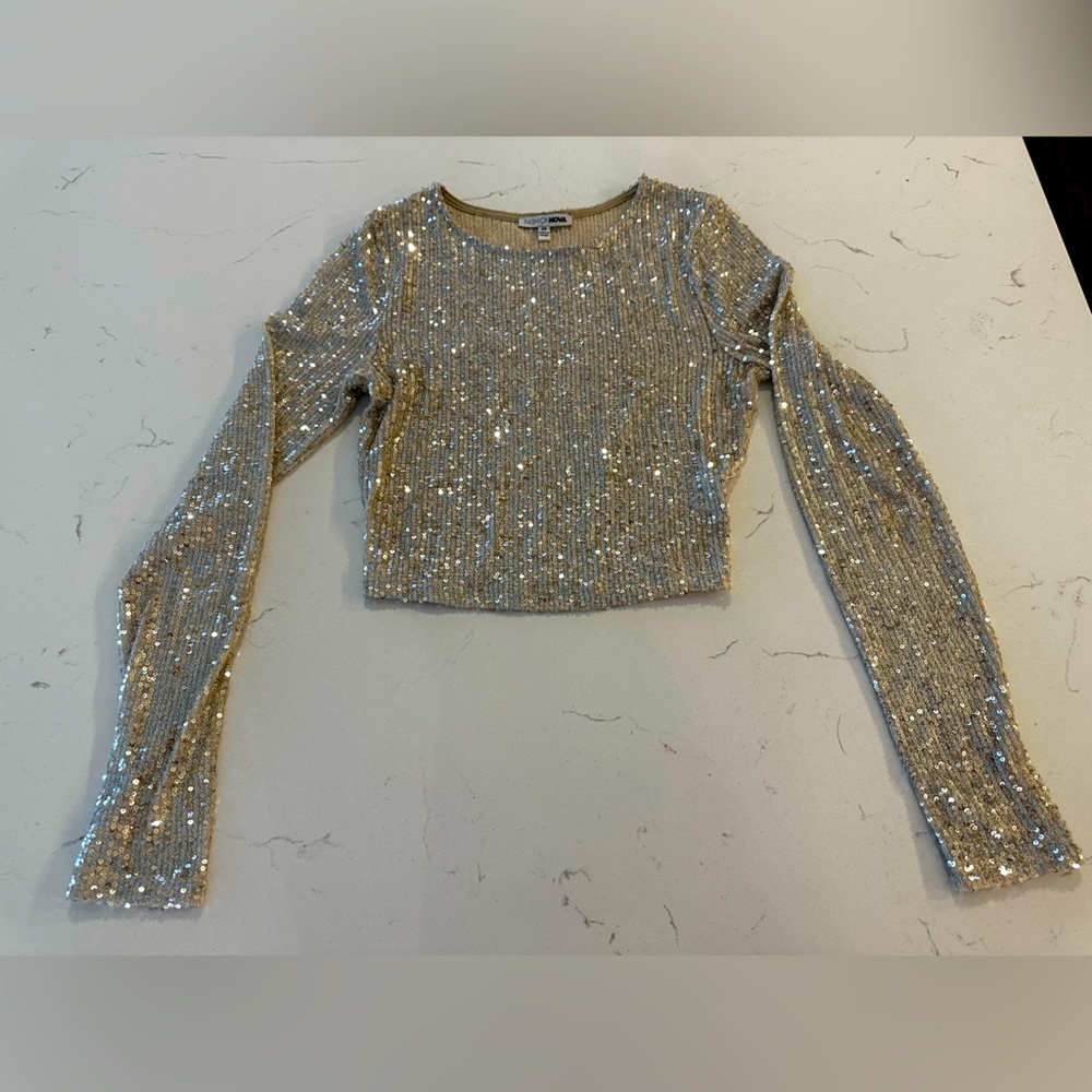 Glitter Crop Top
